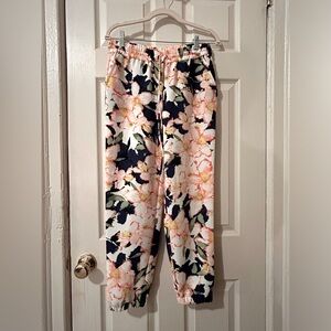 J. Crew floral jogger pants